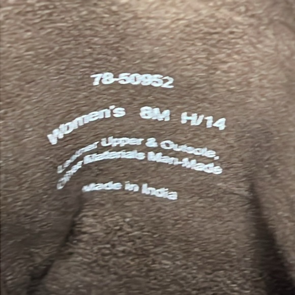 Johnston & Murphy Mid Calf Brown Leather Moto Style Pull On Harness Boots Size 8 - Picture 10 of 16